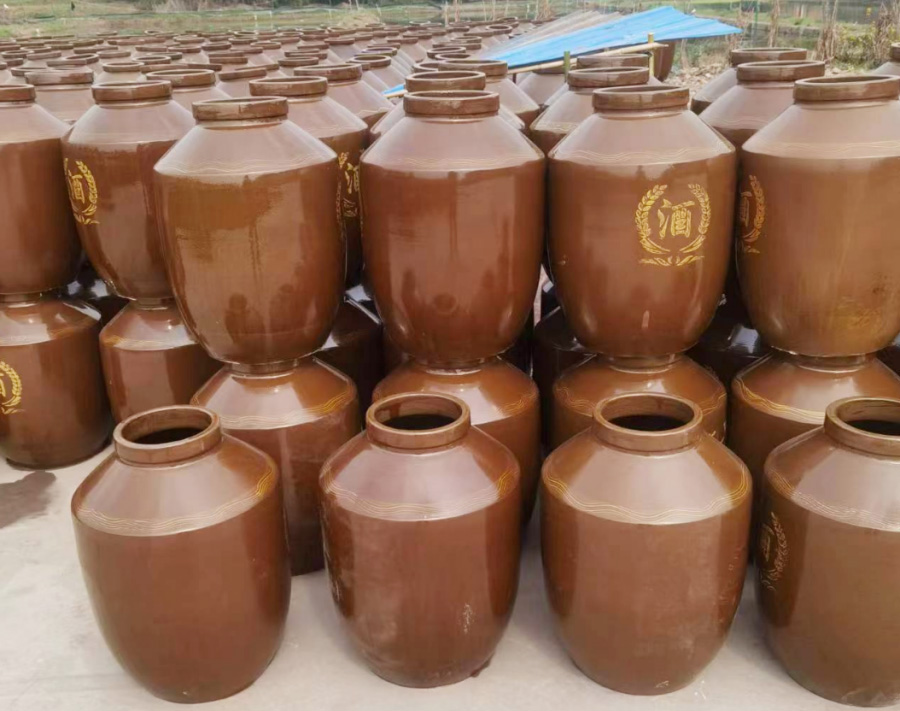 绿安土陶酒坛