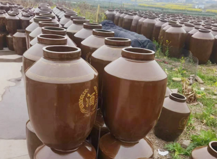 绿安土陶酒坛